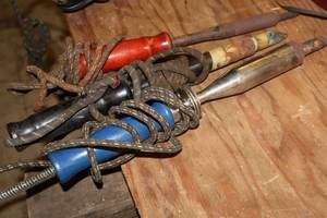 lot 581 image: Lot of (3) Assorted Soldering Irons