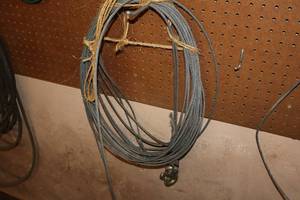 lot 591 image: 14 Steel Cable with Hooks