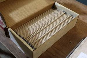 lot 649 image: Lot of (1 Box) Marquette No. 130 Red Rod Welding Rods 532x14