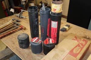 lot 651 image: (1) Tube of Stainless Steel Electrodes 516x14 37-count, (1) Tube of 2 Cast Iron Electrodes, (1) Empty Tube