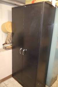lot 665 image: All-Steel Metal Storage Cabinet 2-door