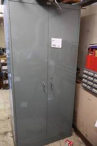 lot 666 image: Metal Storage Cabinet 2-door