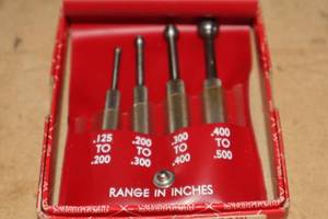 lot 751 image: Starrett Small Hole Gage Set (New ) with Tool Pouch