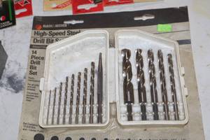 lot 860 image: High Speed Steel Drill Bit Set (New ) with Plastic Case