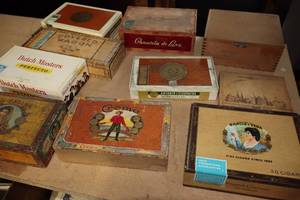 lot 1151 image: Lot of (10) Cigar Boxes
