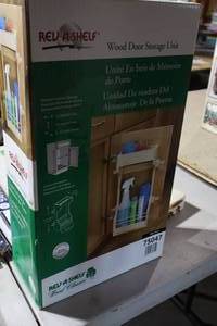 lot 1164 image: Rev-A-Shelf Wood Door Storage Unit