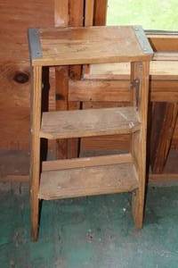 lot 981 image: 2 Wooden Step Ladder
