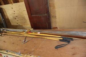 lot 990 image: Vintage Snow Skis with 58 Poles 81x2