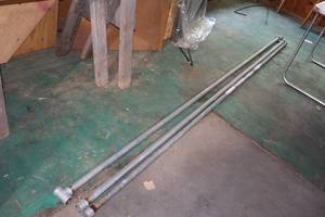 lot 986 image: Lot of (3) Galvanized Pipe Sections 1-12x10x1-12