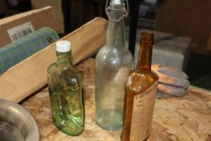 lot 997 image: Lot of (3) Vintage Glass Bottles