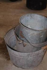 lot 1268 image: Lot of (3) Metal Pails