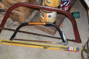 lot 1281 image: Lot of (2) Bow Saws - 31 and 21 with Accessories, Case, Accessories