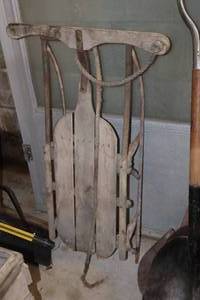 lot 1288 image: Vintage Snow Sled