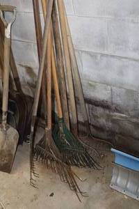 Lot of (7) Assorted Rakes