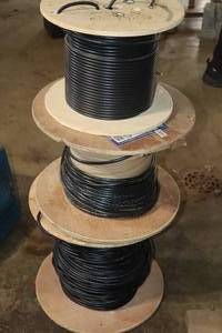 lot 1381 image: Lot of (3 Partial Spools) Coaxial Cable