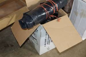 lot 1390 image: Lot of (1 Box) Partial Roll  2pc Plastic Sheeting
