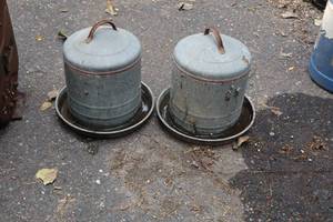 lot 1464 image: Lot of (2) Chicken Feeders