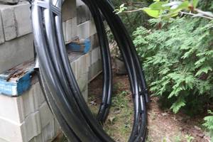 lot 1474 image: Lot of (2 Rolls) D Plastic Utility Pipe