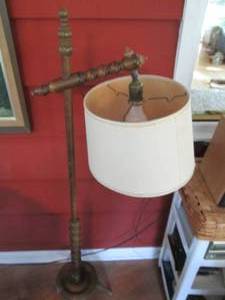 lot 110 image: Vintage Wood Spindle style freestan...