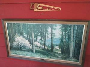 lot 112 image: Catskill Country painting by R.Wood...