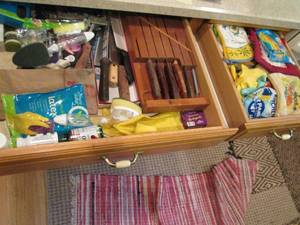 lot 126 image: (2) kitchen drawers of content from...
