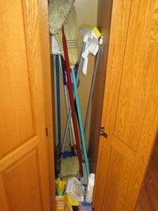 lot 158 image: Content of pantry to include Swiffe...