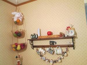 lot 161 image: Cast Iron and wood shelf with a var...