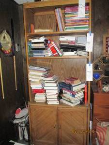 lot 395 image: Bookshelf only. Contents not includ...