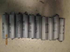 lot 454 image: 10 - 2 dollar rolls of nickels. As ...