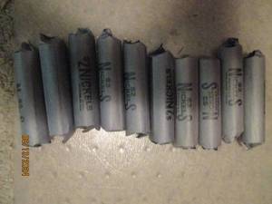 lot 455 image: 10 - 2 dollar rolls of nickels. As ...