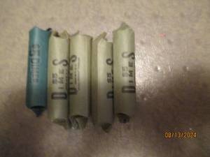 lot 460 image: 5 - 5 dollar rolls of dimes. As fou...