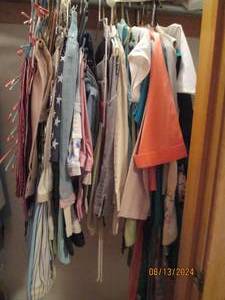 lot 246 image: Womens clothing. Jeans, tops, leisu...