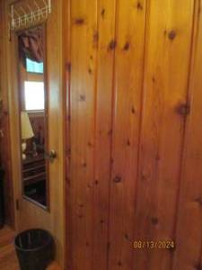 lot 250 image: Door hook, mirror and waste basket...