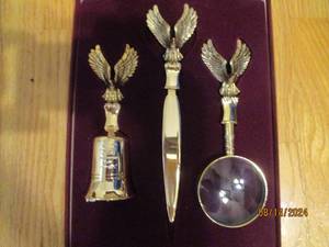 lot 264 image: Letter opener set 3 piece...