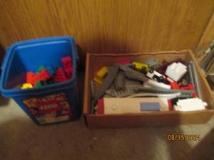 lot 281 image: Vintage train set and Legos...