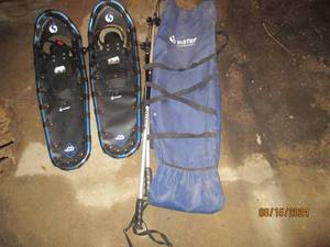 lot 522 image: in-step optima snow shoes with pole...