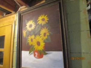 lot 546 image: Flower picture 28 x 33...