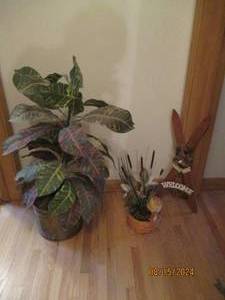 lot 556 image: Artifical plants and decor...