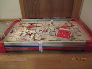 lot 10 image: Tudor Games table top hockey game. ...