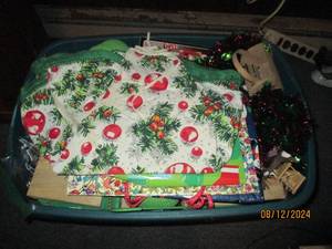 lot 345 image: Covered tote containing an assortme...
