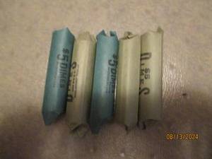 lot 461 image: 5 - 5 dollar rolls of dimes. As fou...