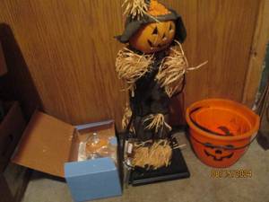 lot 282 image: Harvest Candle lamp, 48 fiber opti...
