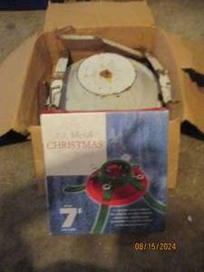 lot 528 image: 2 vintage Christmas tree stands...
