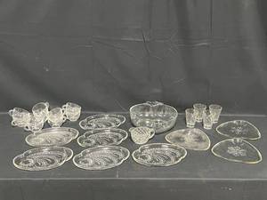 Lot of Decorative Glass Serving Pieces