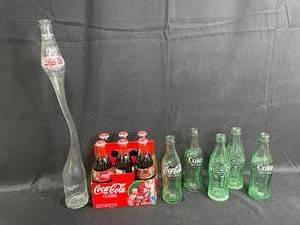 Collection of Vintage Coca-Cola and Pepsi-Cola Bottles