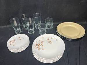 Mixed Lot of Dinnerware and Glassware