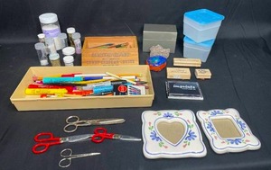 Assorted Craft Supplies and Stationery Lot