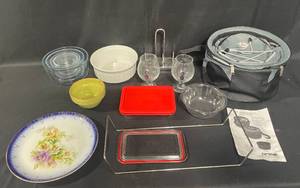 Mixed Kitchenware and Prime Line Weekend Explorer Grill & Cooler