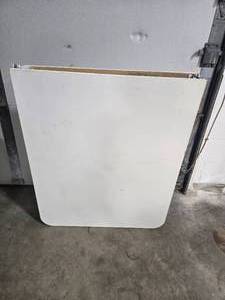 Folding Banquet Table with White Top