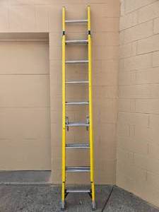 Werner FE1016-2 Fiberglass Extension Ladder 16 ft